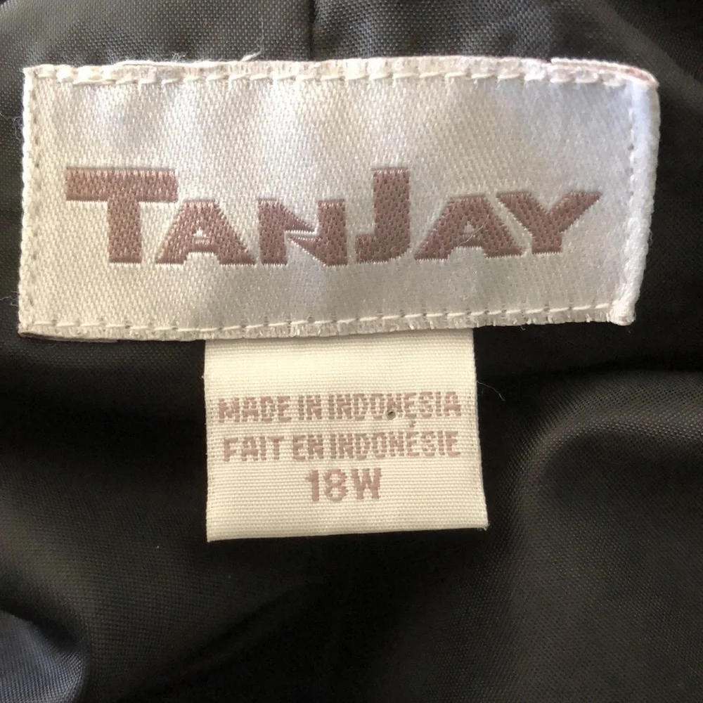 TANJAY JACKET Lightweight Black EUC sz 18W